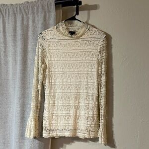 Worthington Cream Lace Blouse